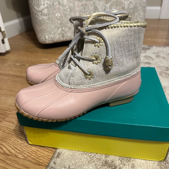 Jack Rogers Chloe Boots, Pink, Size 8 - Picture 3 of 5